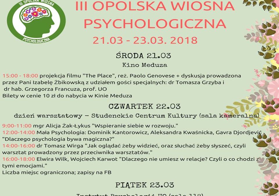 III Opolska Wiosna Psychologiczna
