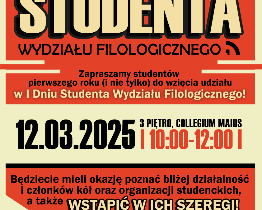 Dzień Studenta na Wydziale Filologicznym